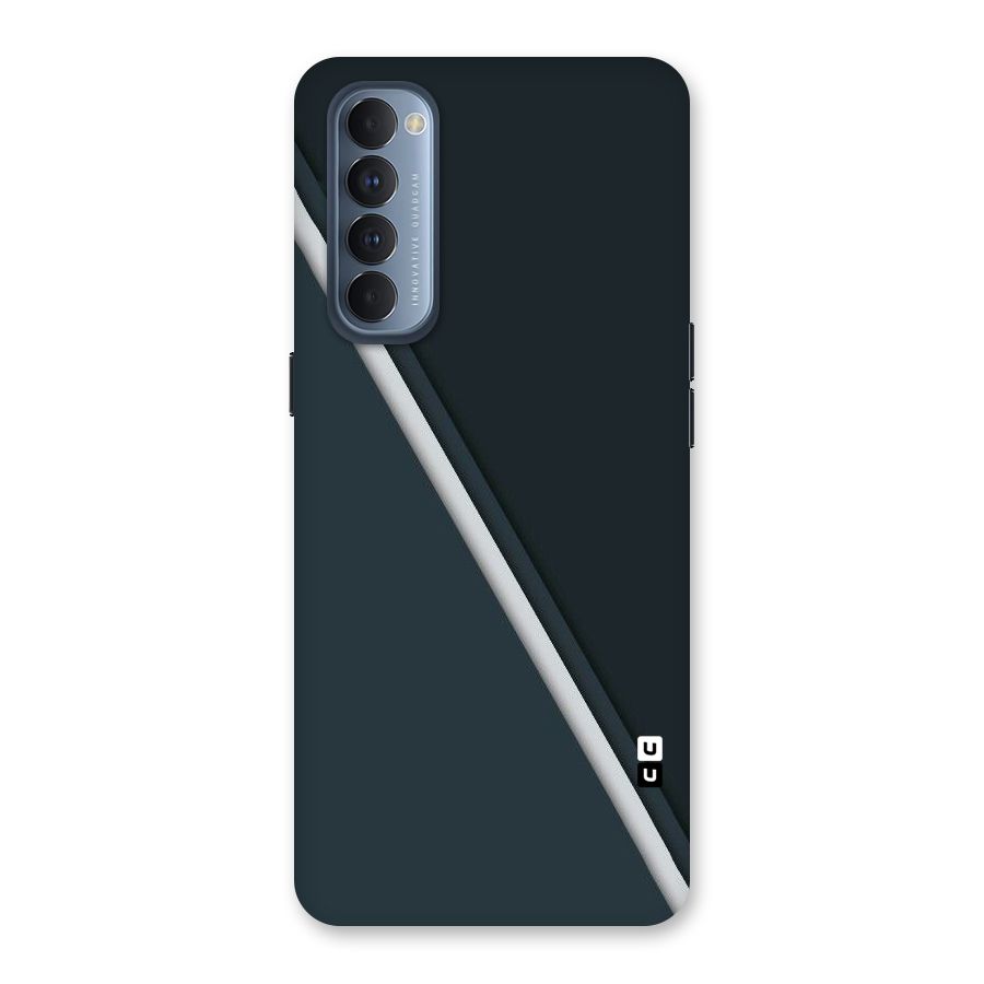 Classic Single Stripe Back Case for Reno4 Pro