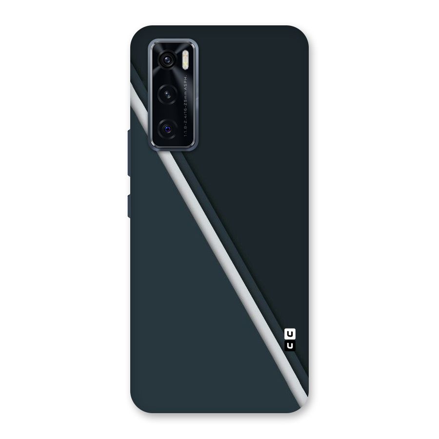 Classic Single Stripe Back Case for Vivo V20 SE