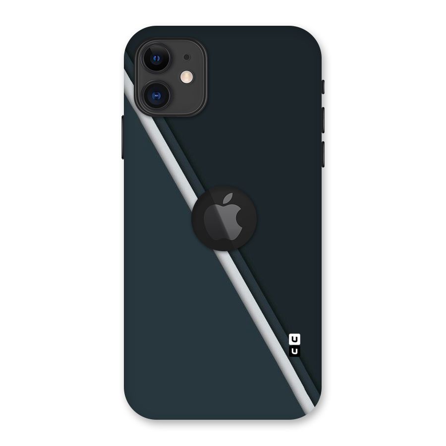 Classic Single Stripe Back Case for iPhone 11 Logo Cut