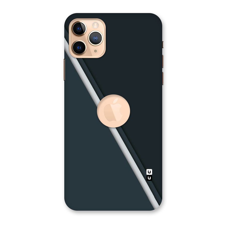 Classic Single Stripe Back Case for iPhone 11 Pro Max Logo Cut