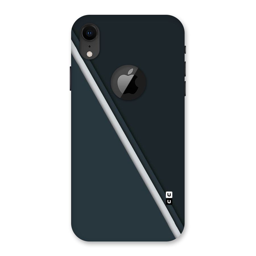 Classic Single Stripe Back Case for iPhone XR Logo Cut