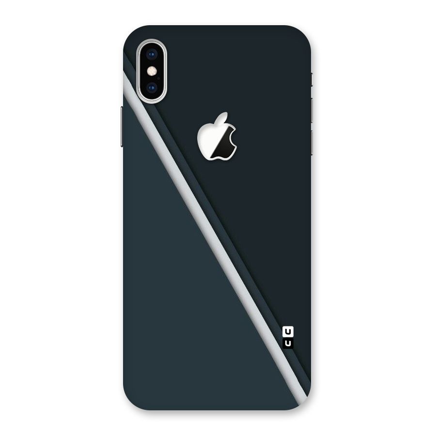Classic Single Stripe Back Case for iPhone XS Max Apple Cut