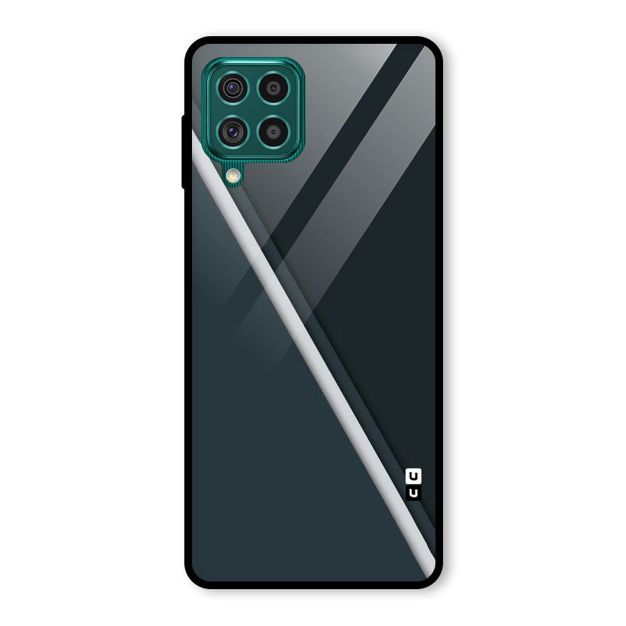 Classic Single Stripe Glass Back Case for Galaxy F62