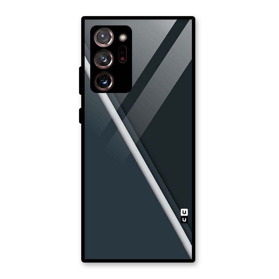 Classic Single Stripe Glass Back Case for Galaxy Note 20 Ultra