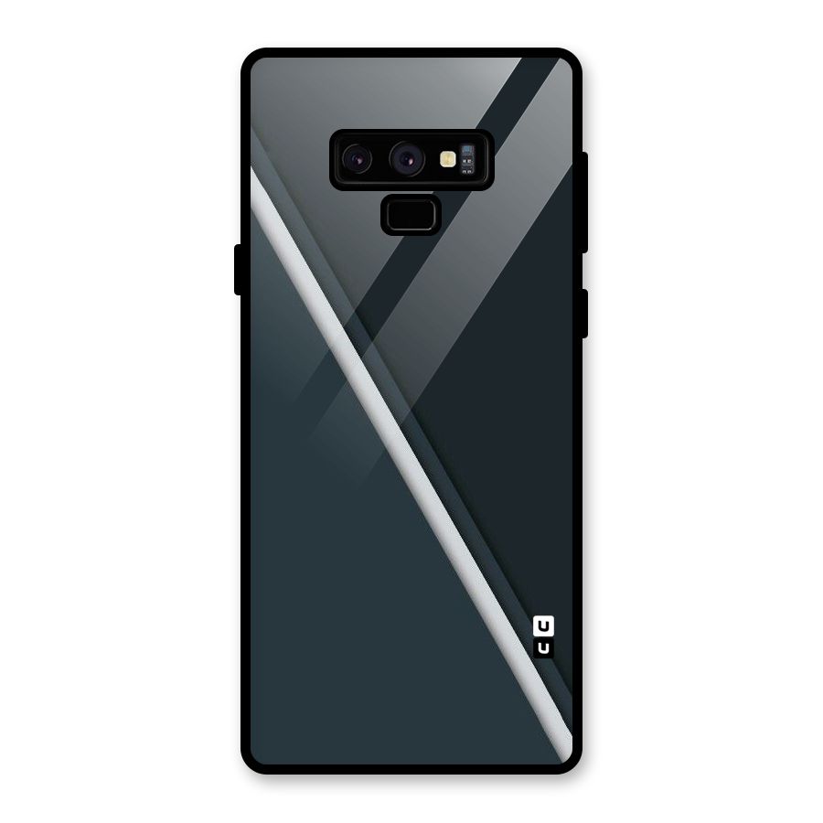 Classic Single Stripe Glass Back Case for Galaxy Note 9