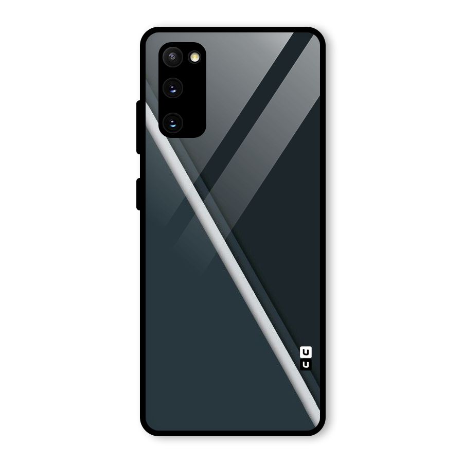 Classic Single Stripe Glass Back Case for Galaxy S20 FE 5G