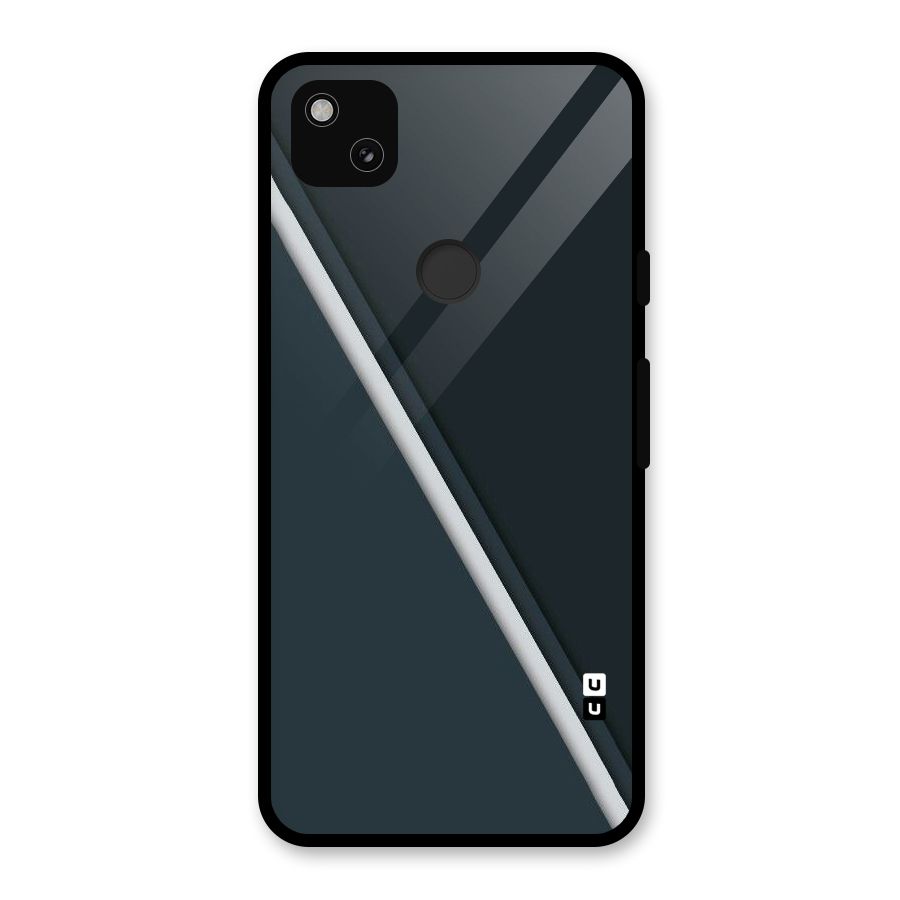 Classic Single Stripe Glass Back Case for Google Pixel 4a