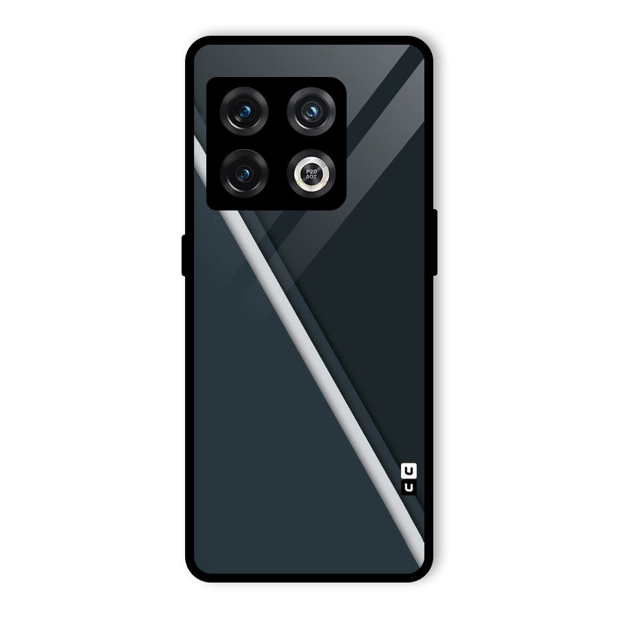 Classic Single Stripe Glass Back Case for OnePlus 10 Pro 5G
