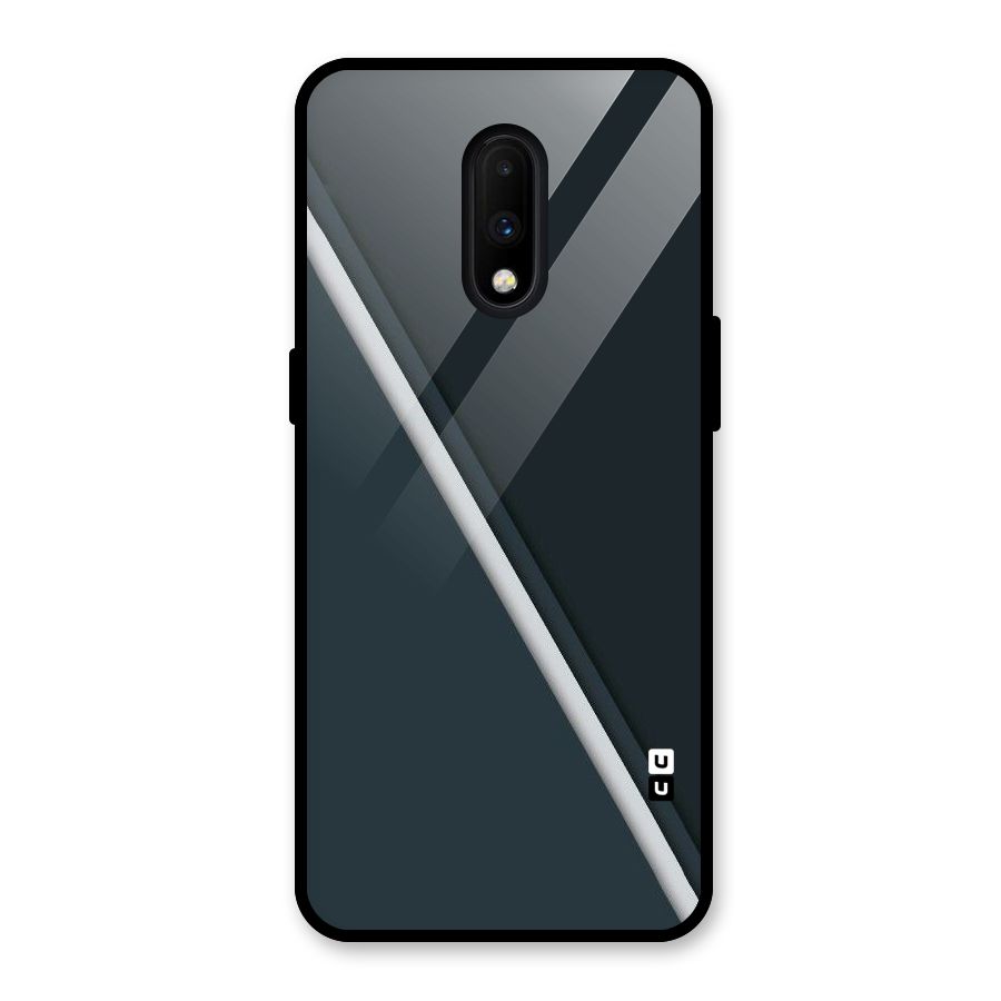 Classic Single Stripe Glass Back Case for OnePlus 7