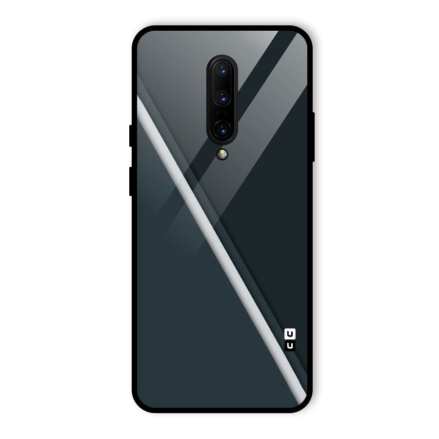 Classic Single Stripe Glass Back Case for OnePlus 7 Pro