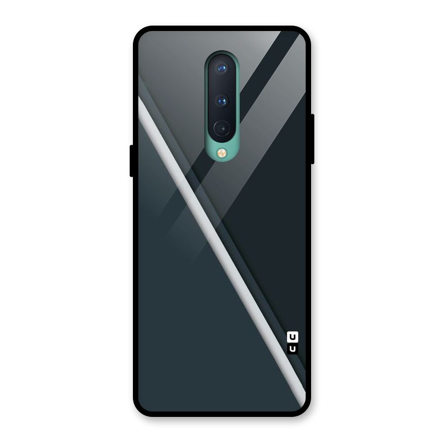 Classic Single Stripe Glass Back Case for OnePlus 8