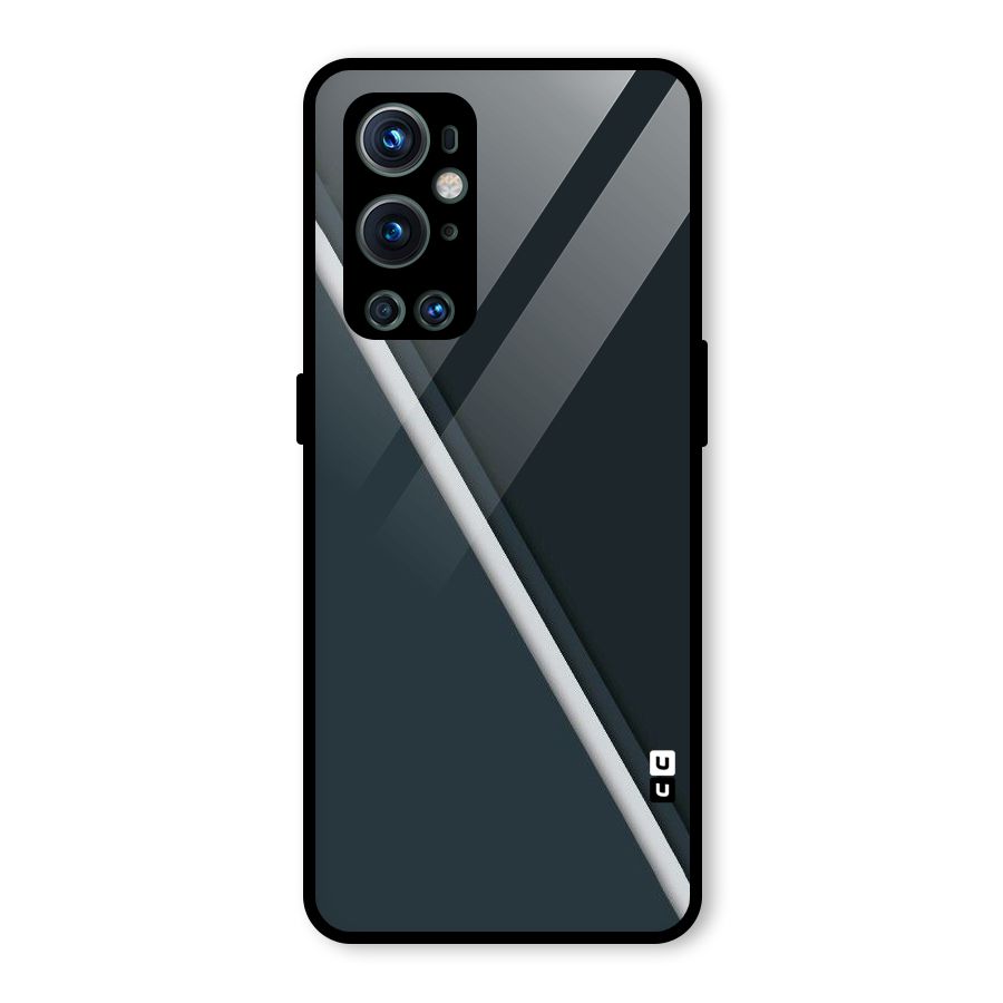 Classic Single Stripe Glass Back Case for OnePlus 9 Pro