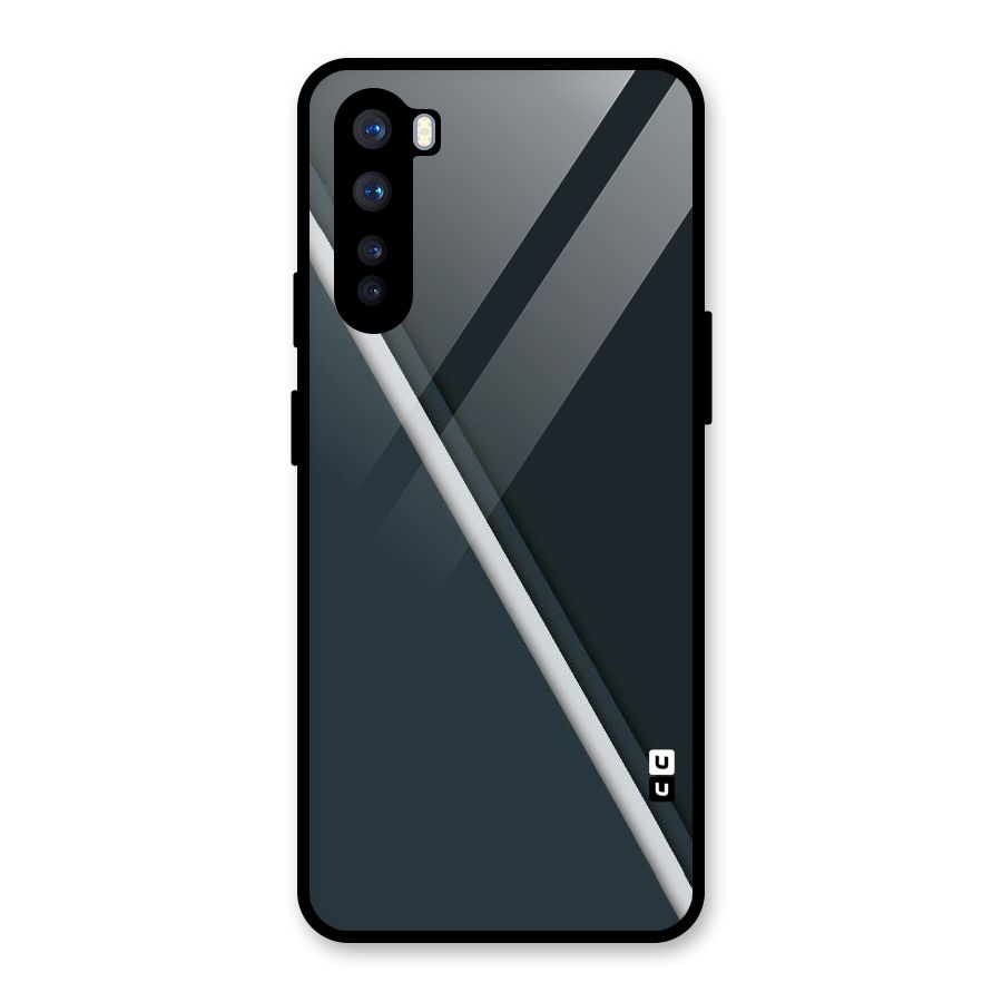 Classic Single Stripe Glass Back Case for OnePlus Nord