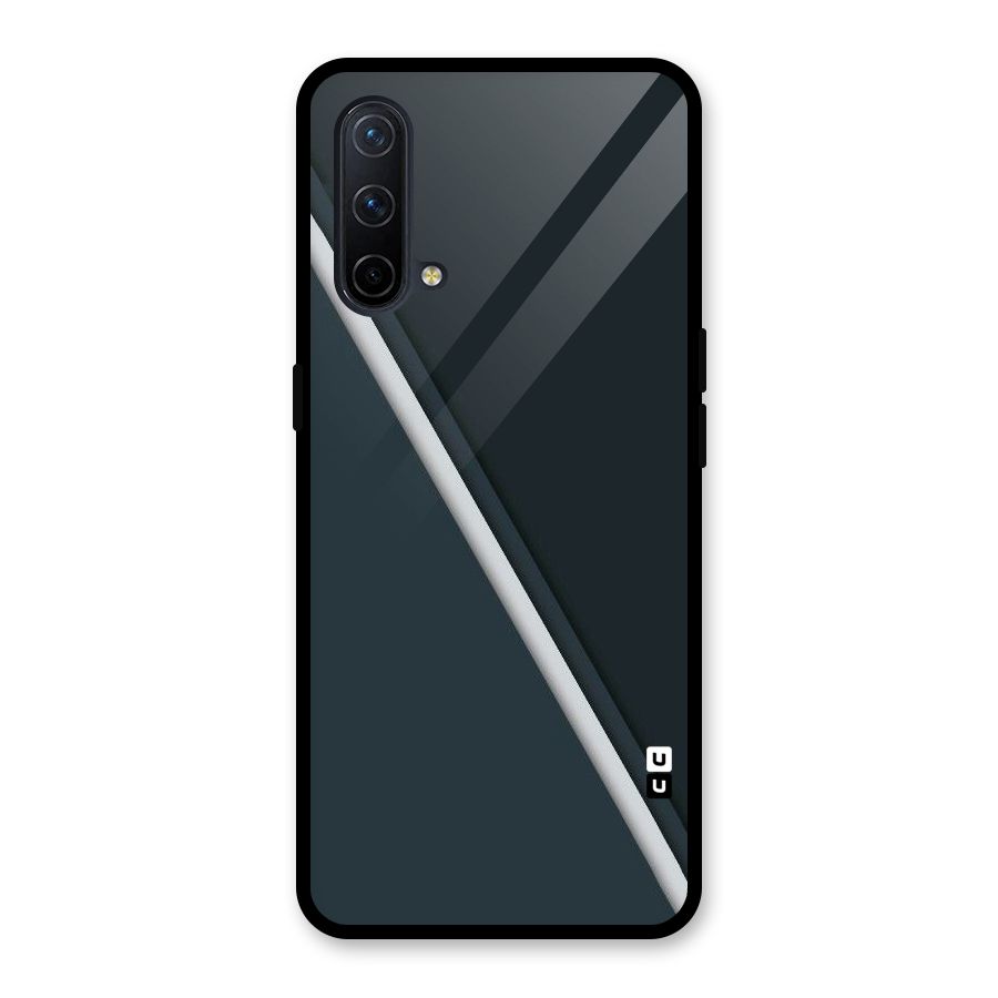 Classic Single Stripe Glass Back Case for OnePlus Nord CE 5G