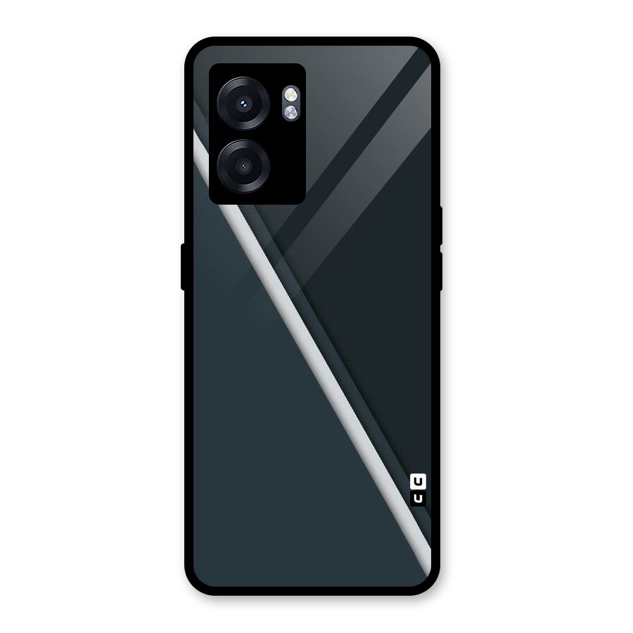 Classic Single Stripe Glass Back Case for Oppo K10 (5G)