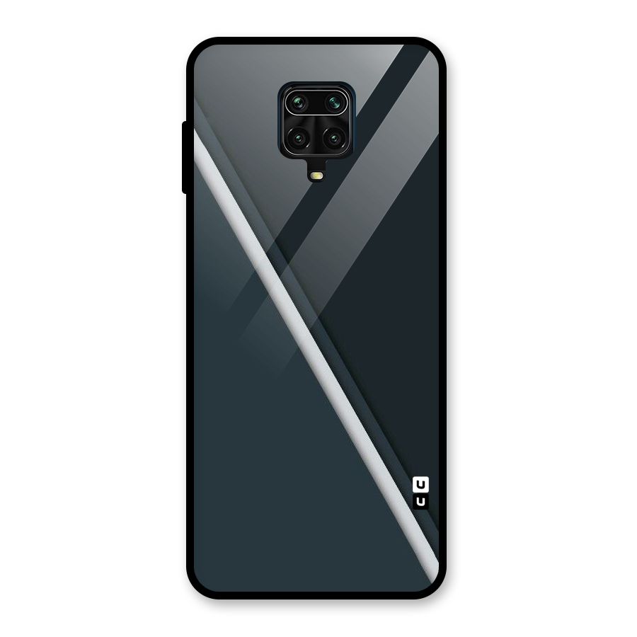 Classic Single Stripe Glass Back Case for Poco M2 Pro