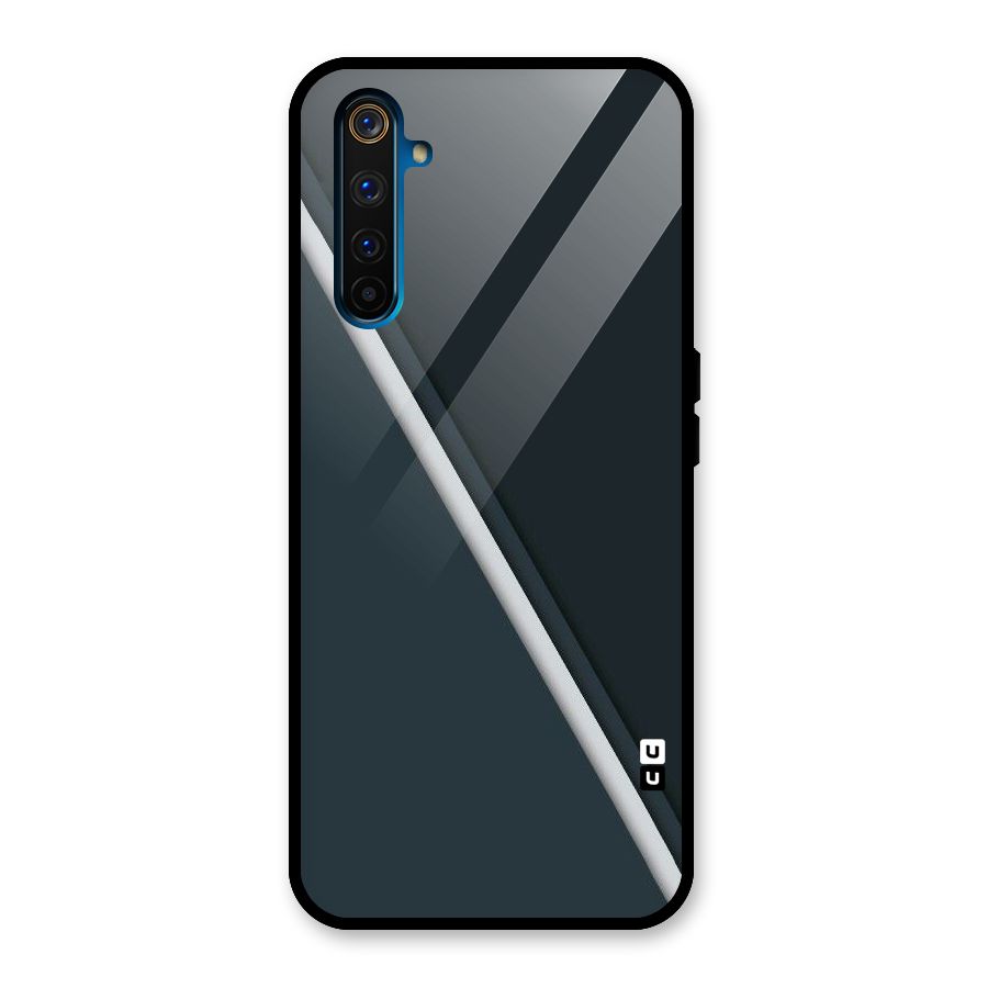 Classic Single Stripe Glass Back Case for Realme 6 Pro
