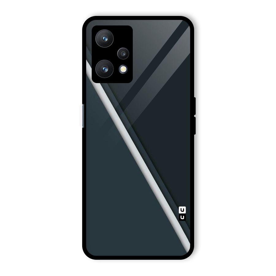 Classic Single Stripe Glass Back Case for Realme 9 Pro 5G
