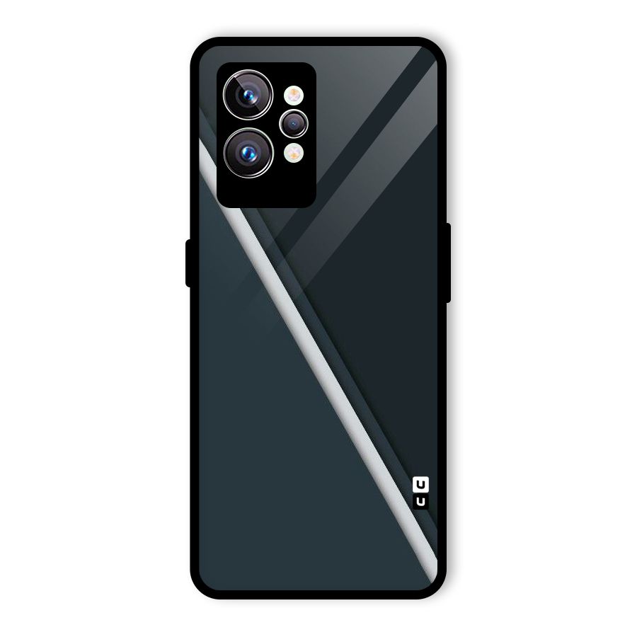 Classic Single Stripe Glass Back Case for Realme GT2 Pro