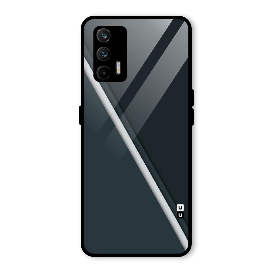 Classic Single Stripe Glass Back Case for Realme GT 5G