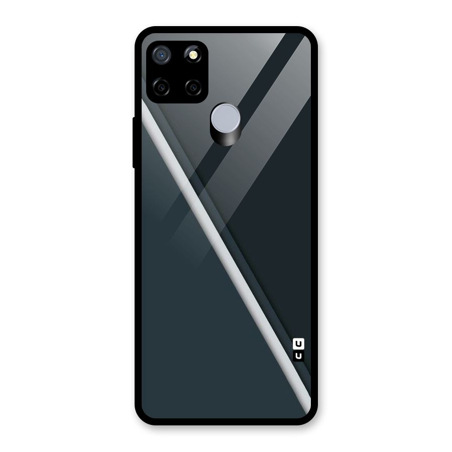 Classic Single Stripe Glass Back Case for Realme Narzo 20