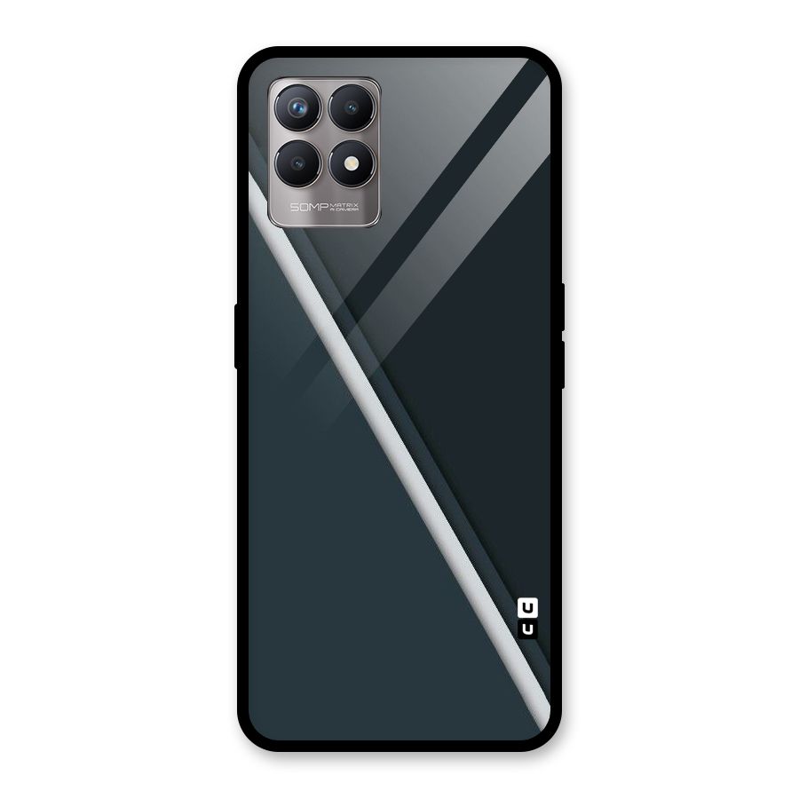 Classic Single Stripe Glass Back Case for Realme Narzo 50
