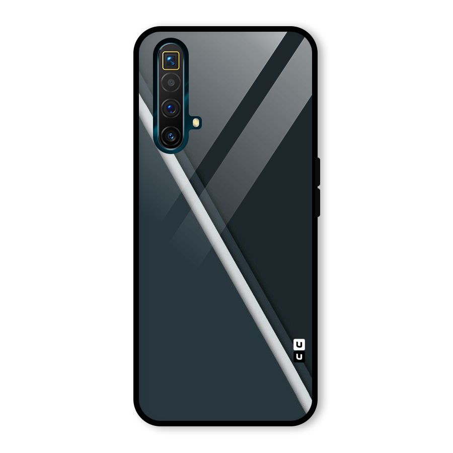 Classic Single Stripe Glass Back Case for Realme X3