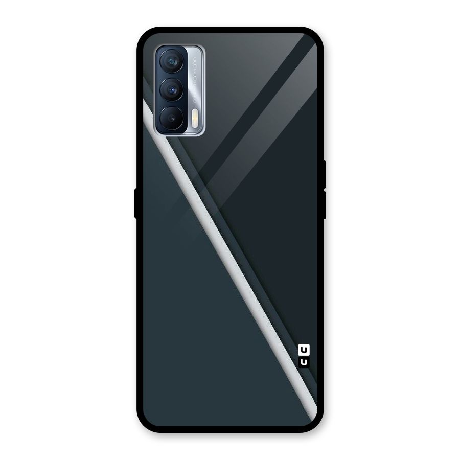 Classic Single Stripe Glass Back Case for Realme X7