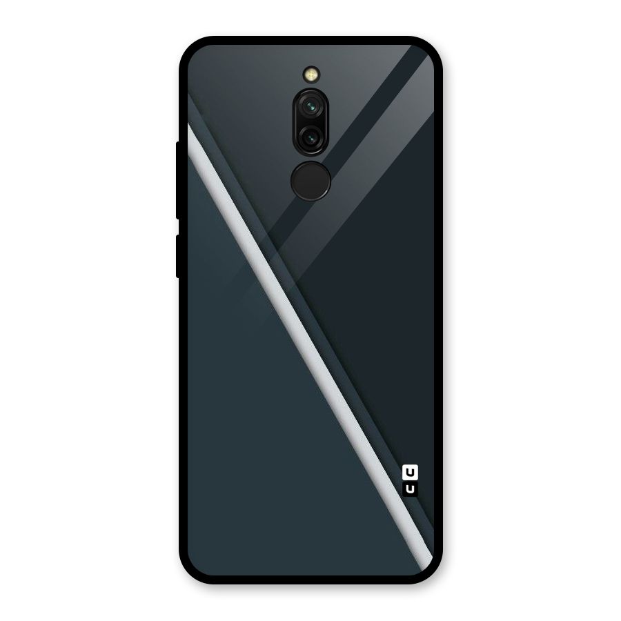 Classic Single Stripe Glass Back Case for Redmi 8