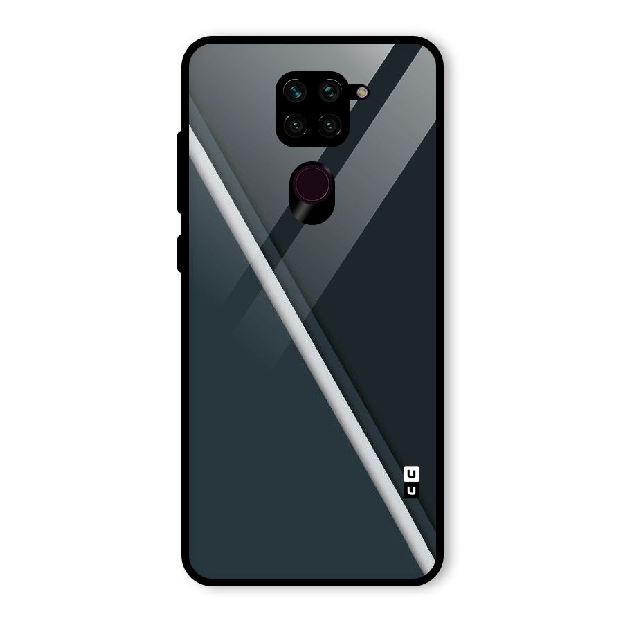 Classic Single Stripe Glass Back Case for Redmi Note 9