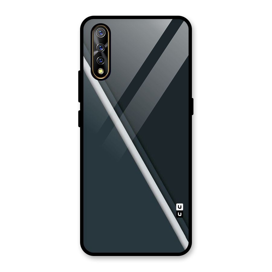 Classic Single Stripe Glass Back Case for Vivo S1