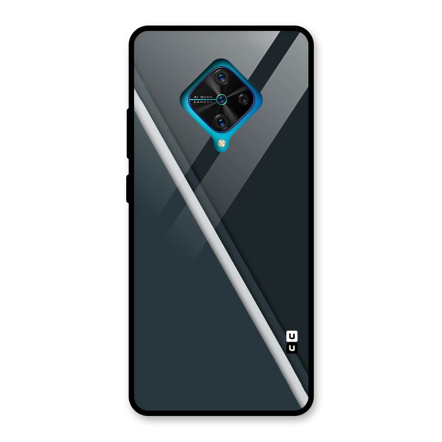 Classic Single Stripe Glass Back Case for Vivo S1 Pro