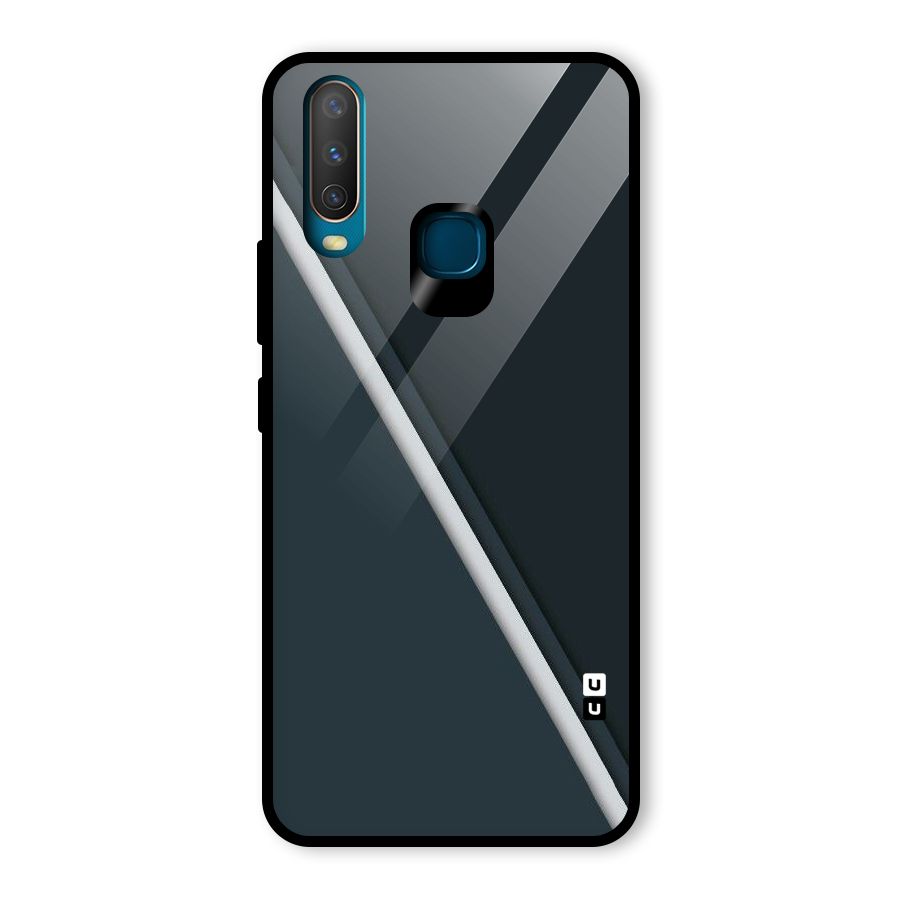 Classic Single Stripe Glass Back Case for Vivo U10