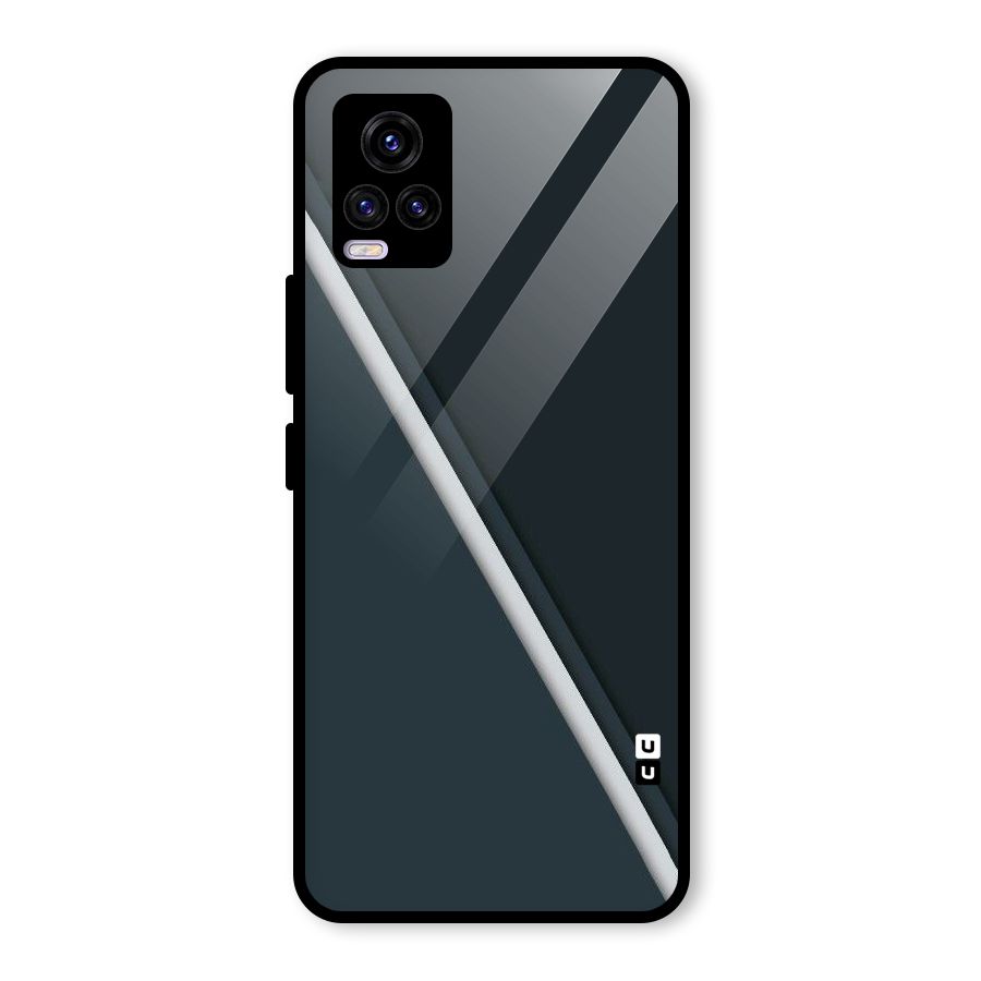 Classic Single Stripe Glass Back Case for Vivo V20