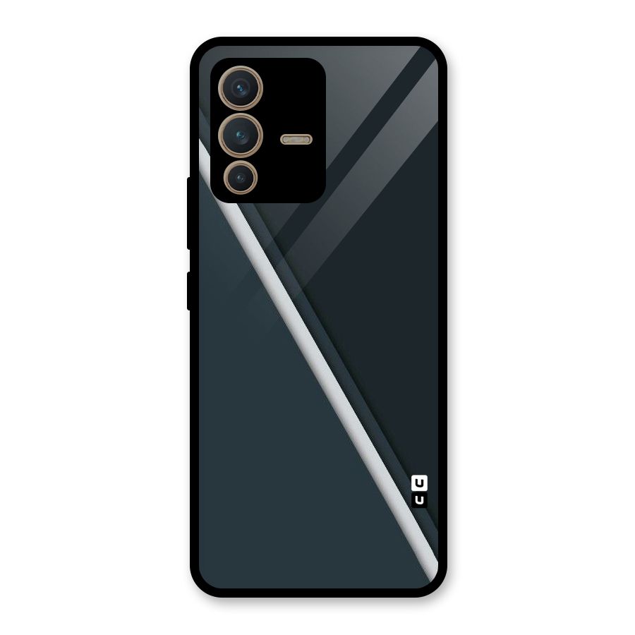 Classic Single Stripe Glass Back Case for Vivo V23 5G