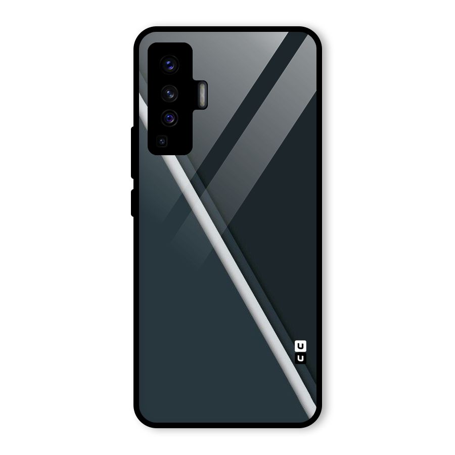 Classic Single Stripe Glass Back Case for Vivo X50