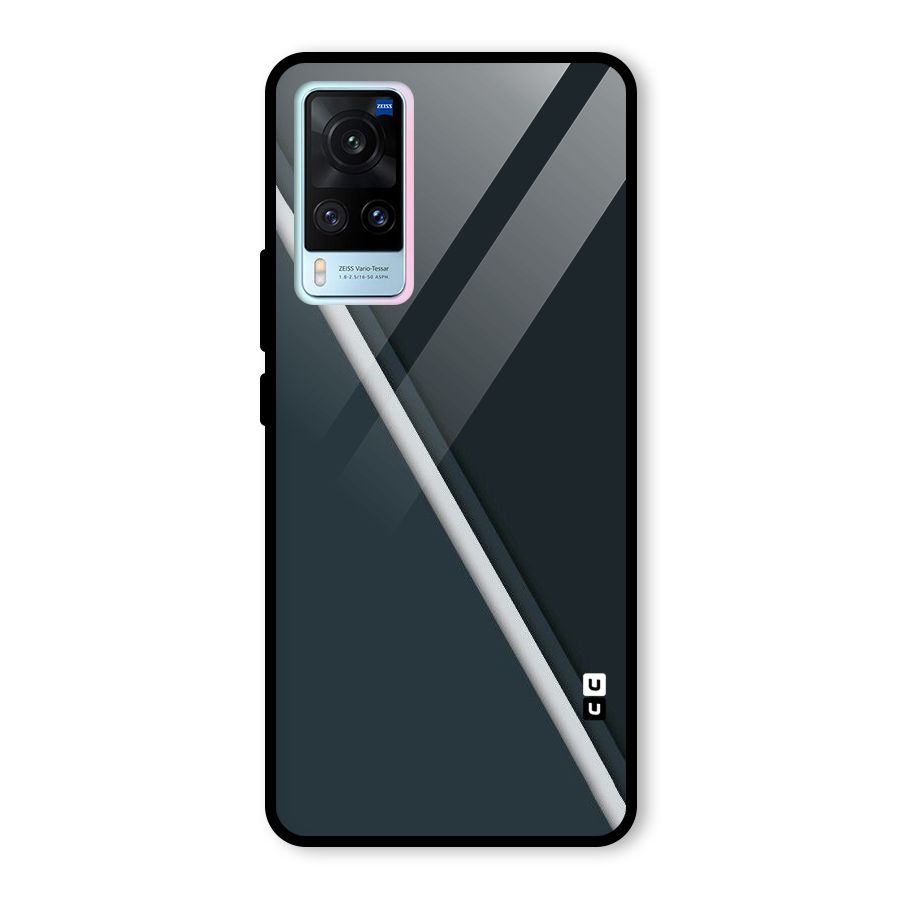 Classic Single Stripe Glass Back Case for Vivo X60