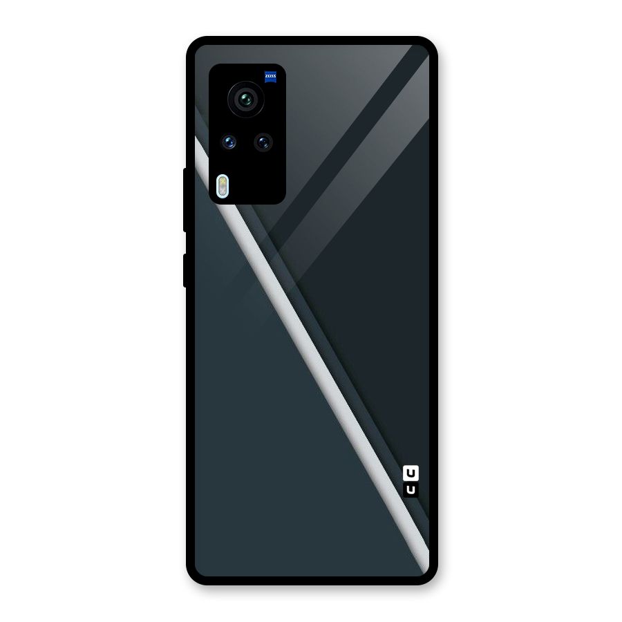 Classic Single Stripe Glass Back Case for Vivo X60 Pro