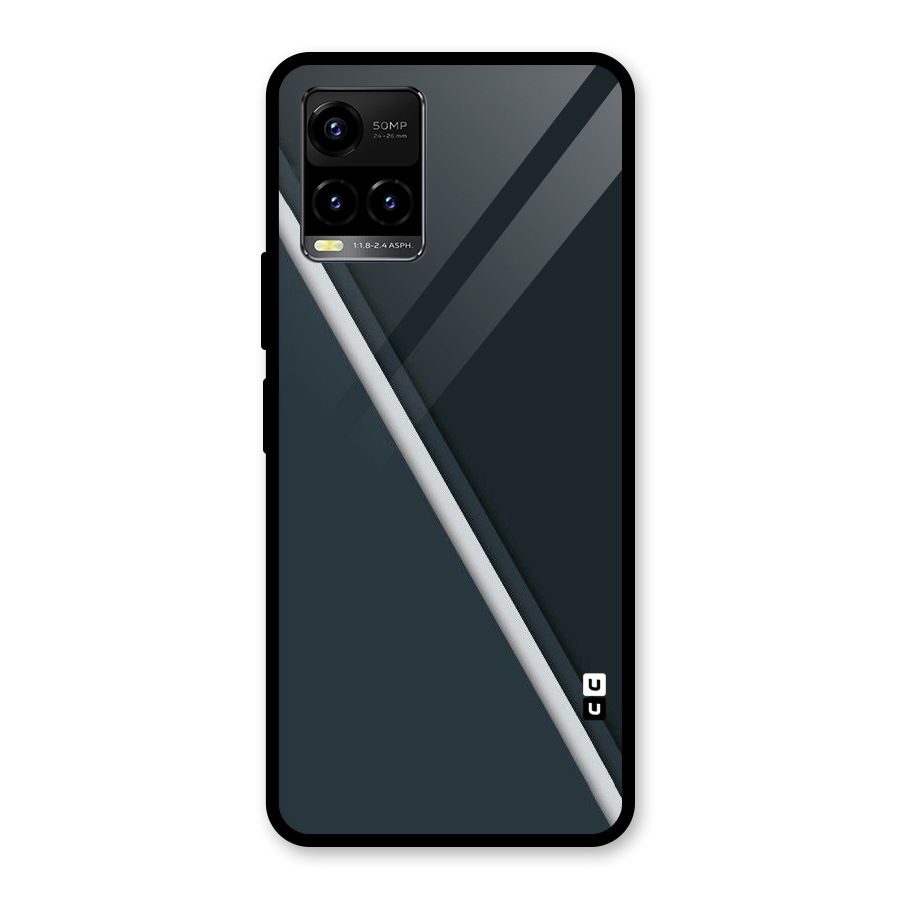 Classic Single Stripe Glass Back Case for Vivo Y21T