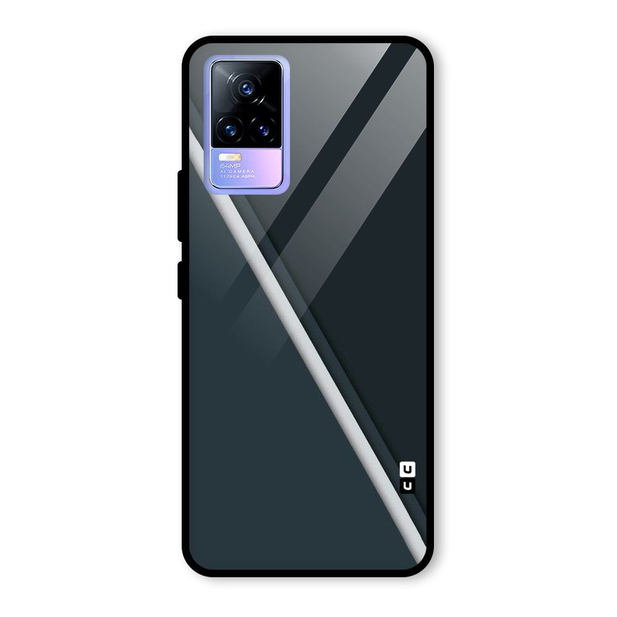 Classic Single Stripe Glass Back Case for Vivo Y73