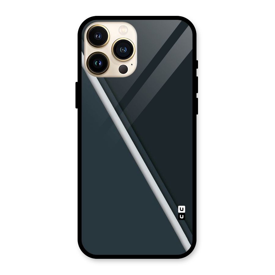 Classic Single Stripe Glass Back Case for iPhone 13 Pro Max