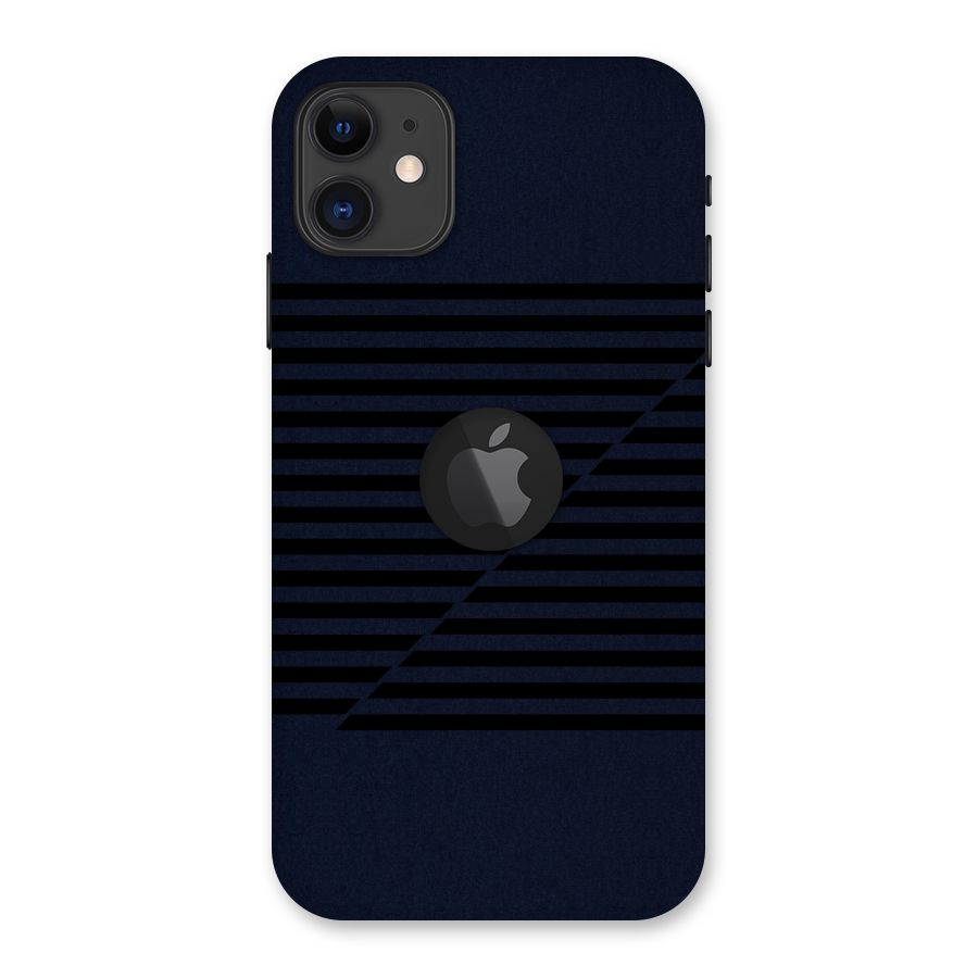 Classic Stripes Cut Back Case for iPhone 11 Logo Cut