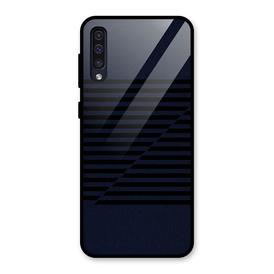 Classic Stripes Cut Glass Back Case for Galaxy A30s