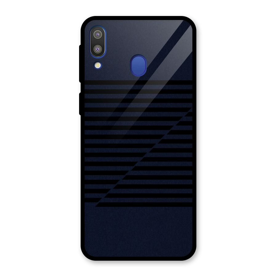 Classic Stripes Cut Glass Back Case for Galaxy M20