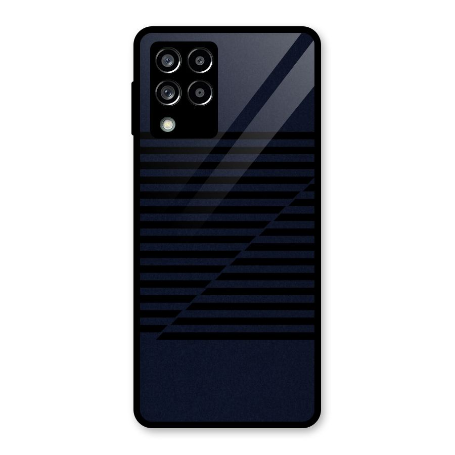 Classic Stripes Cut Glass Back Case for Galaxy M53 5G