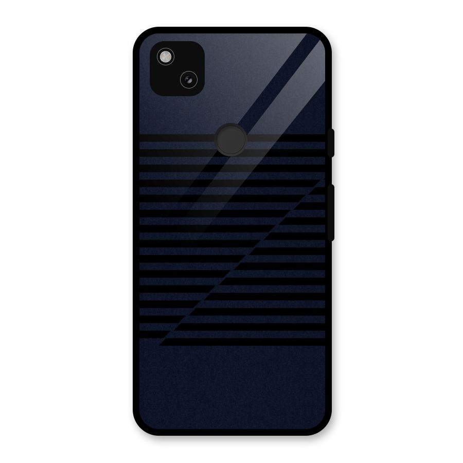 Classic Stripes Cut Glass Back Case for Google Pixel 4a