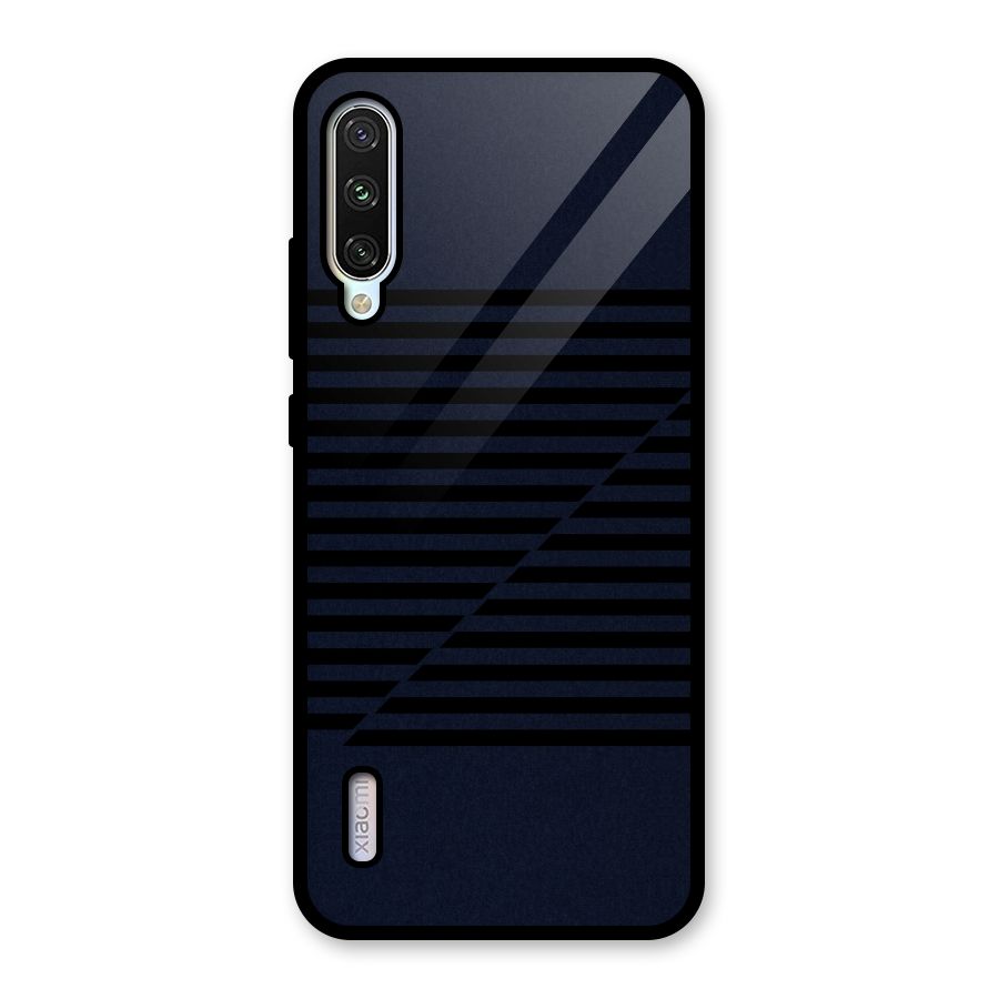 Classic Stripes Cut Glass Back Case for Mi A3