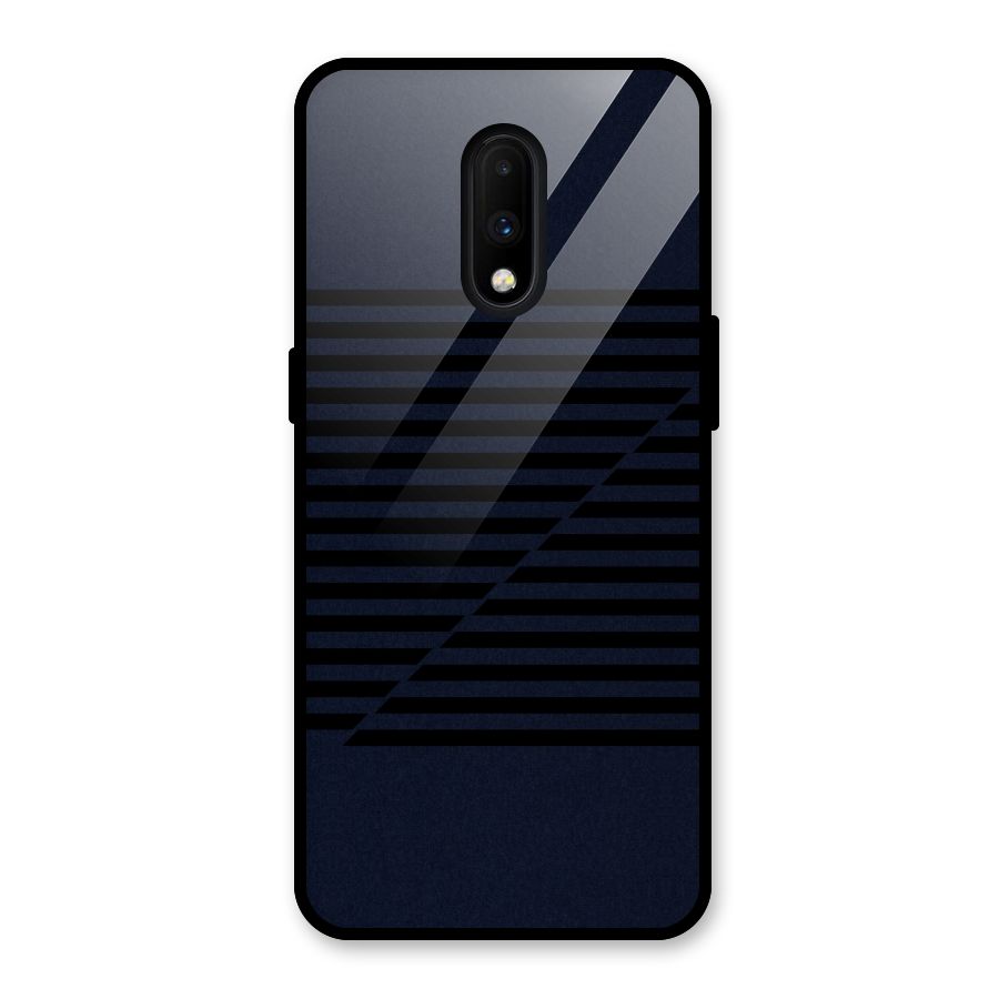 Classic Stripes Cut Glass Back Case for OnePlus 7