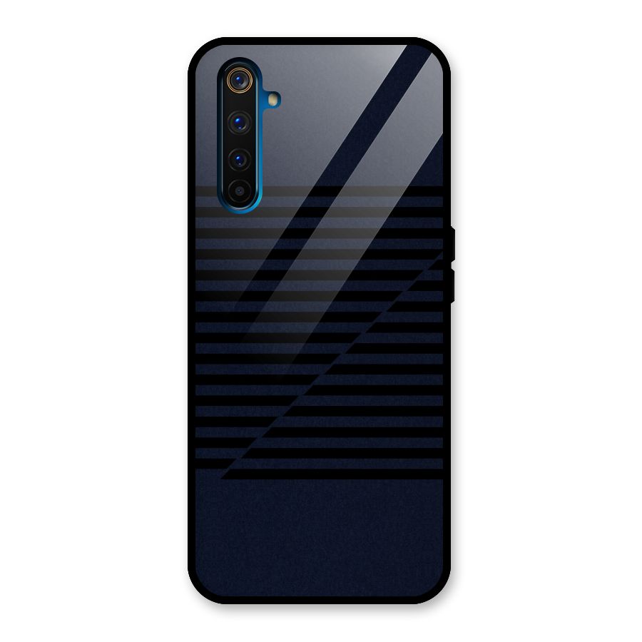 Classic Stripes Cut Glass Back Case for Realme 6 Pro