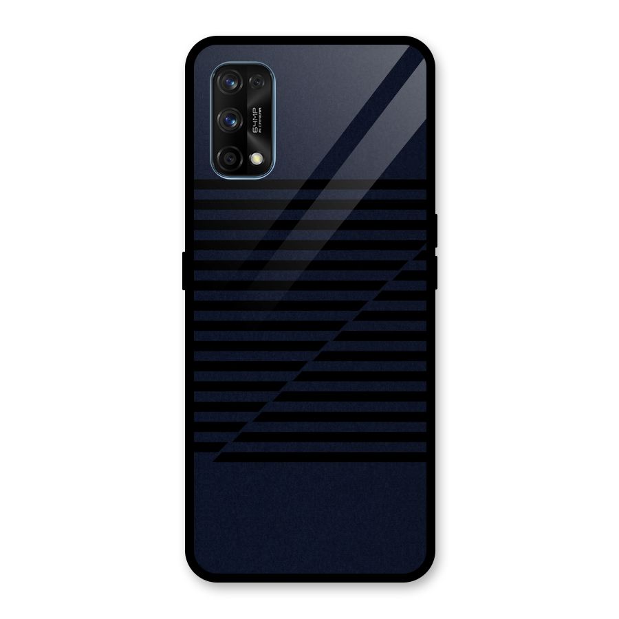 Classic Stripes Cut Glass Back Case for Realme 7 Pro